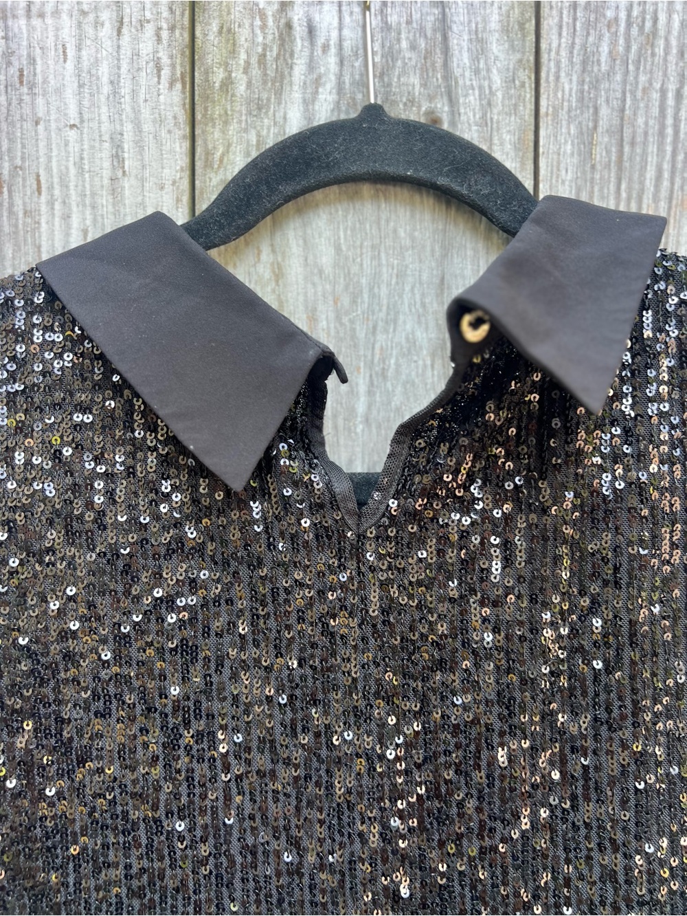 TOMMY HILFIGER Black Collared Sleeveless  Sequin Top Women’s XL NWT NEW - Picture 14 of 16